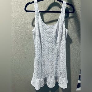 Lilly Pulitzer White Crochet Dress - Size medium
